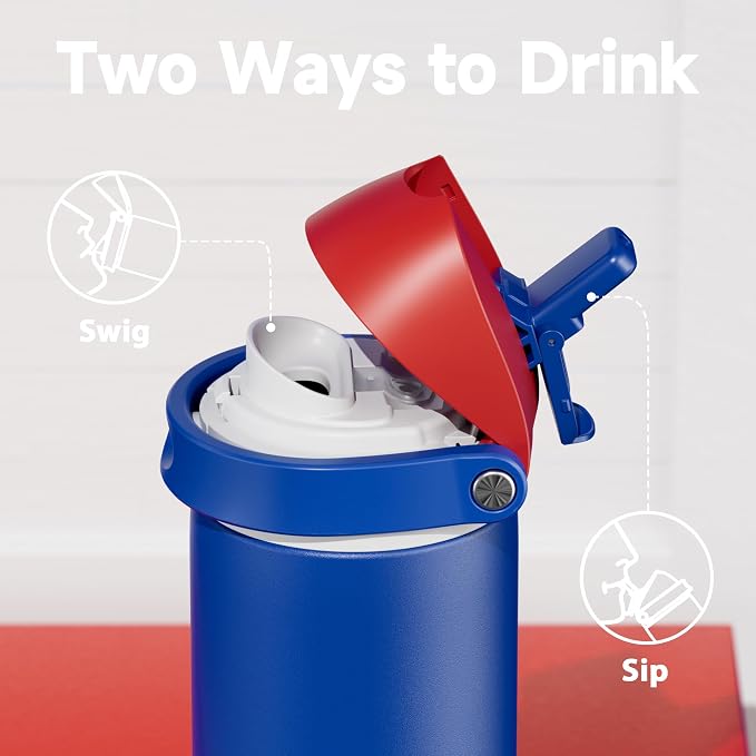 24 oz Insulated Water Bottle for Men: Meoky Stainless Steel Water Bottle - Image 2