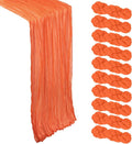 10 Pack Orange Cheesecloth Table Runner 9Ft Spring Gauze Cheese Cloth Table by Heneger