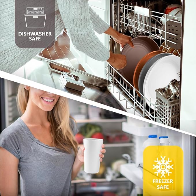Teivio 32-Piece Plates and Bowls Sets - Image 3