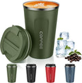 MOMSIV 12oz Travel Coffee Mug, Insulated Coffee Cup by MOMSIV