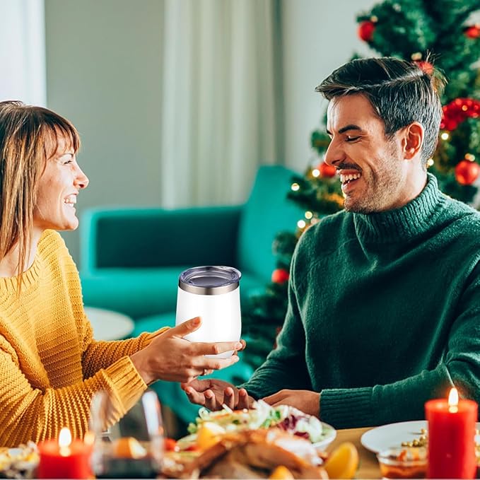 12oz/4 Pack Wine Tumbler Glasses - Image 7