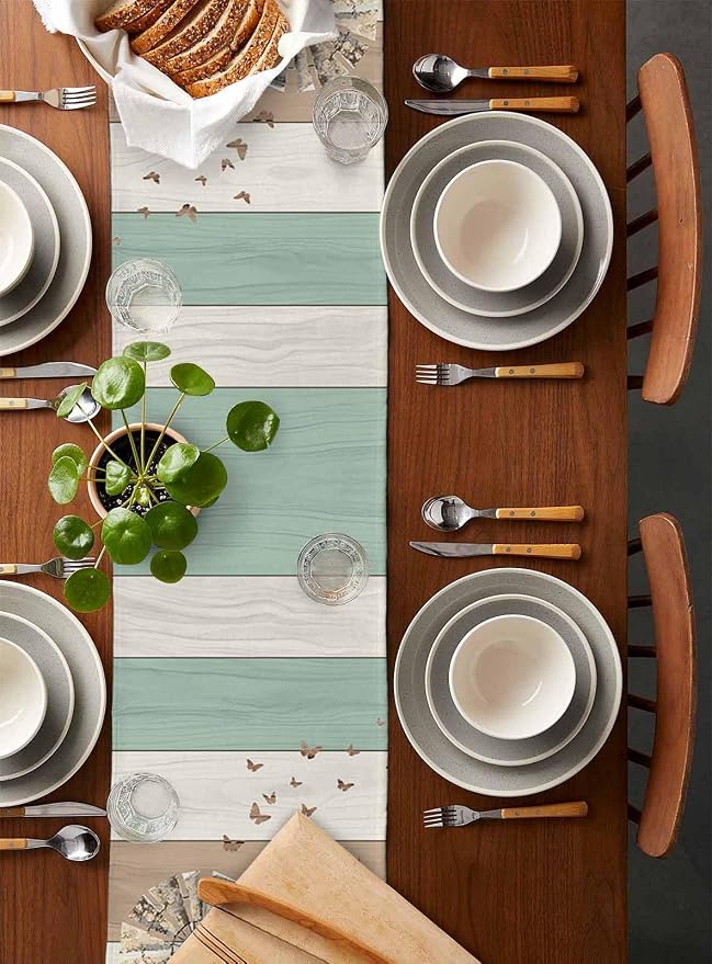 Farmhouse Windmill Table Runners 70 Inches Long, Cotton Linen Fabric Table - Image 5
