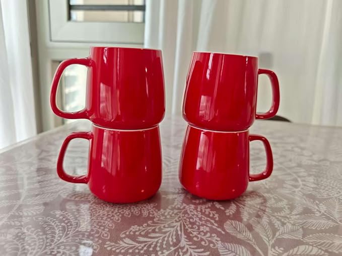 Ceramic Coffee Mug, 14 oz Large Coffee Cup, Cups Set of 4, Tea Mug - Image 5