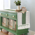 EMMTEEY Boho Table Runner with Tassels 94 Inches Long, Scratch & Heat Resistant by EMMTEEY
