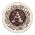 Thirstystone Monogram Letter Absorbent Sandstone Coaster 4-Pack | Manufactured by Thirstystone