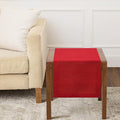 Solino Home 100% Pure Linen Dining Table Runner Red Woven, Fete 14 x 36 in | by SolinoHome
