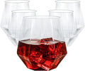 Goodluck 80 PCS 12oz Diamond Stemless Clear Plastic Wine Whiskey Glasses | by GoodLuck