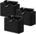 P Pothuiny 50 Pcs Black Satin Napkins 17 x 17 Inch, Satin Cloth Napkins | by P+Pothuiny