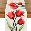 Floral Table Runner Mode Flowers Spring Summer Table Runner Seasonal Table by Juynyyn