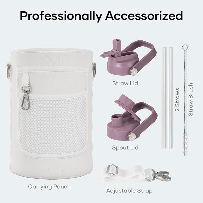 BUZIO 64 oz Insulated Stainless Steel Water Bottle - Image 6