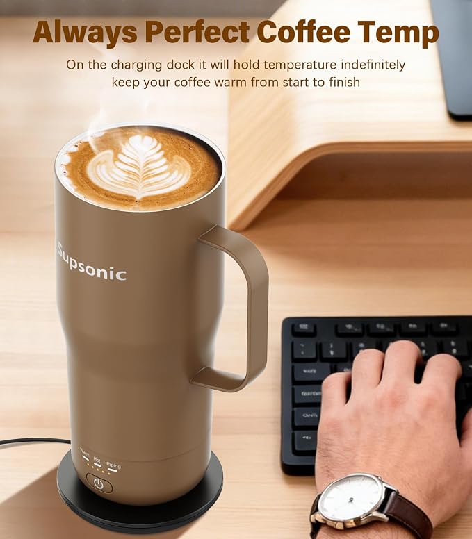 Supsonic Heated Coffee Mug, 20oz Electric Temperature Control Cup | Keeps - Image 3