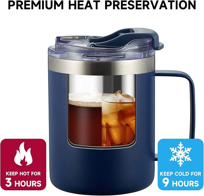 12oz Stainless Steel Insulated Coffee Mug - Image 3