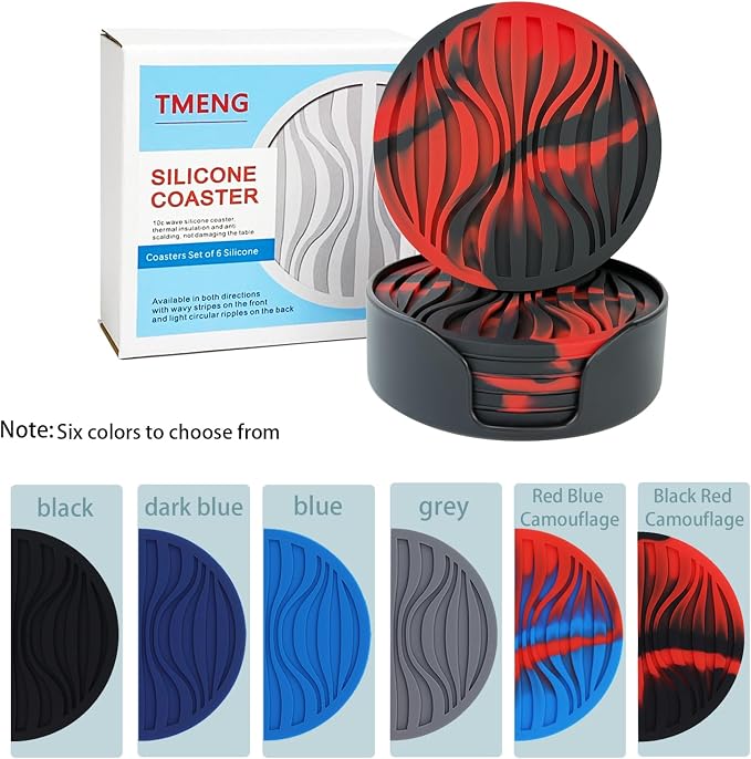 Silicone Coaster Set of 6 Pieces - Image 2