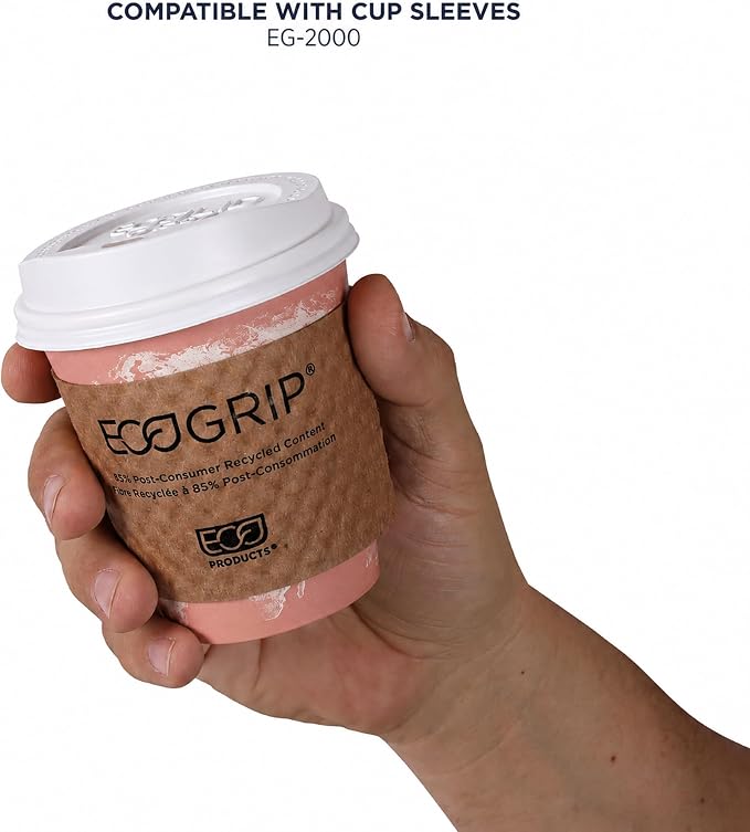 ECO PRODUCTS Compostable Disposable World Art 10oz Coffee Cups, Renewable Hot - Image 7