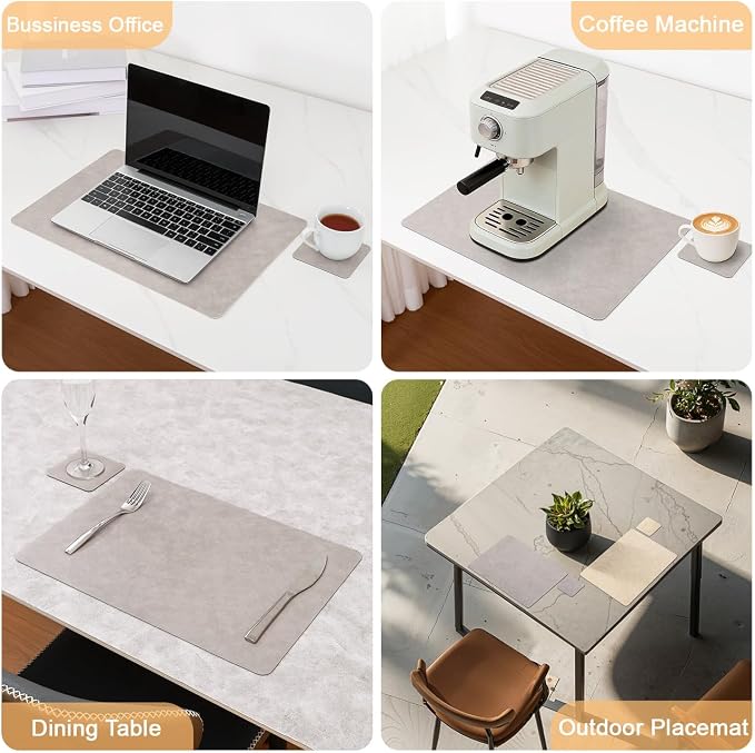Vinyl Placemats Set of 6, Dual Sided Place Mats - Image 6