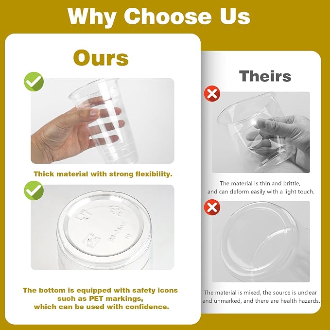 Charmount 24 oz Clear Plastic Cups - Image 4
