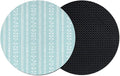 Simple Vertical Stripes Coasters Set of 2, Absorbent Coasters by Unknown