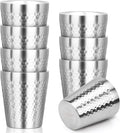 Stainless Steel Cups Double Wall, 10 oz Insulated Tumbler, 8 Pack Unbreakable by Offiper