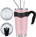 WETOWETO 20oz Tumbler with 2 lids and 2 straws, Stainless Steel Vacuum by Wetoweto