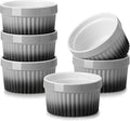 MALACASA Ramekins 8 oz Oven Safe, Large Ceramic Souffle Dishes by MALACASA