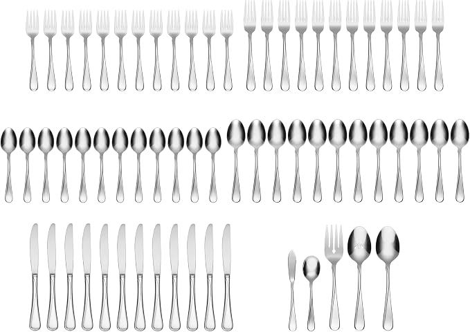 Oneida Flight 65-Piece 18/0 Stainless Steel Silverware Set - Image 3