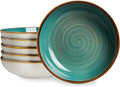 ONEMORE Porcelain Salad Pasta Bowls 30 Ounce, Shallow & Wide Serving Bowls by ONEMORECeramics