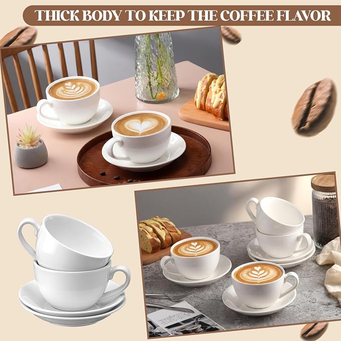 4 Set 16 oz Cappuccino Cups - Image 6