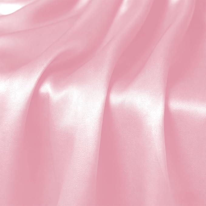 2 Pack Pink Satin Table Runner 12 x 72 Inch | Ruffle Design, Luxurious Dining - Image 6