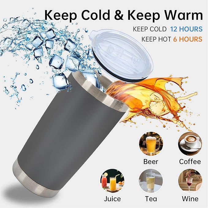 IEOVIEE 32 Pack 20oz Stainless Steel Insulated Bulk Tumblers - Image 6