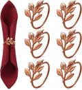 WILLBOND Leaf Napkin Rings Holders Fall Party Napkin Rings by Willbond+Technology+Limited