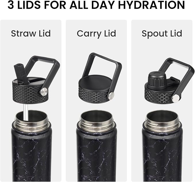 Konokyo 18 oz Insulated Stainless Steel Water Bottle - Image 4
