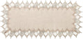Phantomon Neutral Linen Table Runner 36 Inches Beige Embroidered Runner Lace by Phantomon