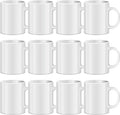 TANGLONG 11oz White Ceramic Sublimation Cups, Ceramic Cup, Sublimation Mugs by TANGLONG