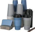 LITOPAK 100 Pack 16 oz Disposable Coffee Cups by LITOPAK