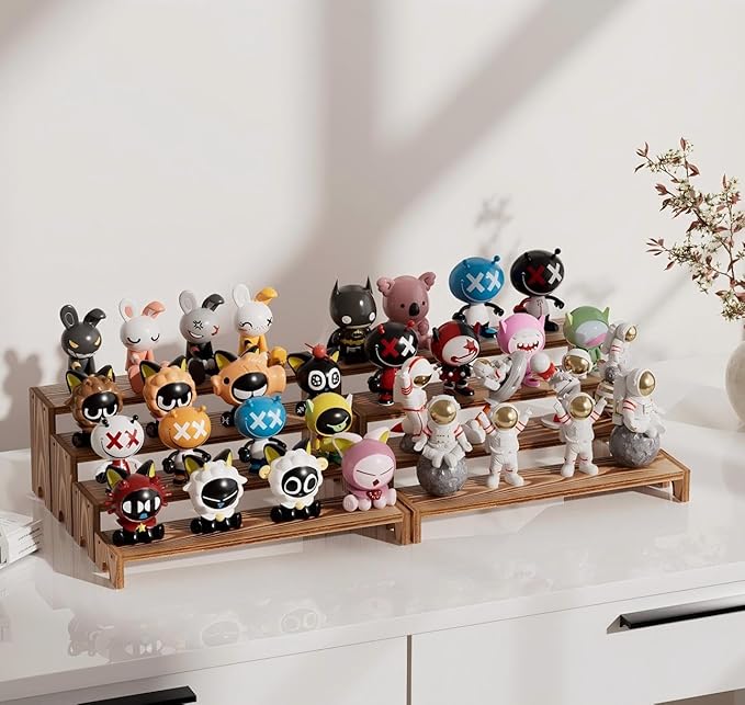 Large Wooden Tiered Riser Display Stands, 14Inch x 16 Pack Perfume Organizer Cologne Stand for Men Women,Tiered Shelf Organizer,Wooden Cupcake Stand Dessert Table Display Set,Display Stands Shelf for Vendor Events