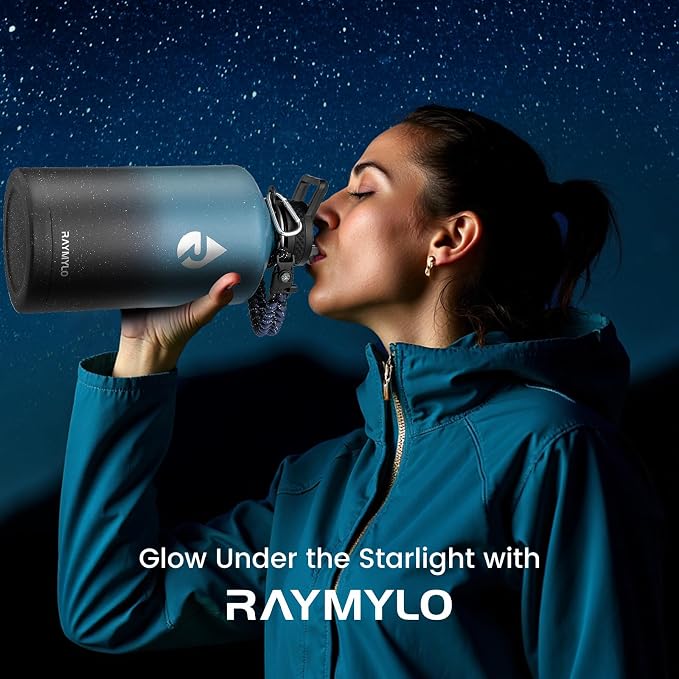 RAYMYLO One Gallon Water Bottle Insulated 128 oz, Stainless Steel | Triple - Image 2