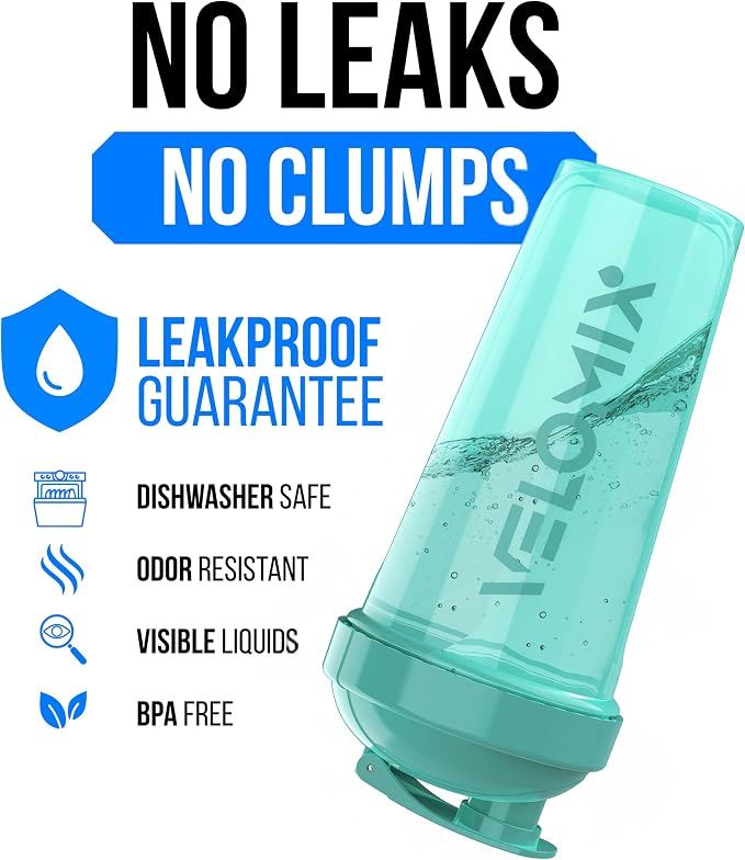 VELOMIX 2 Pack 28oz Protein Shaker Bottle, Leak Proof Shaker Cups - Image 3
