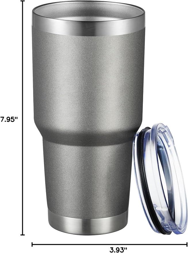 MEWAY 30oz Tumbler Double Wall Vacuum Insulated Travel Mug, Stainless Steel - Image 8