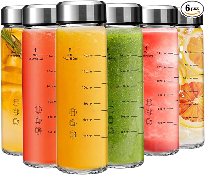16oz Juice Bottles by Olivego