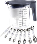 18-Pc Magnetic Measuring Cups and Spoons Set, by Recogwood