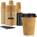 Lamosi 50 Pack 12 oz Disposable Coffee Cups by BuyNow