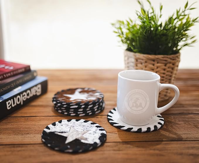 Natural Cowhide Coaster - Image 3