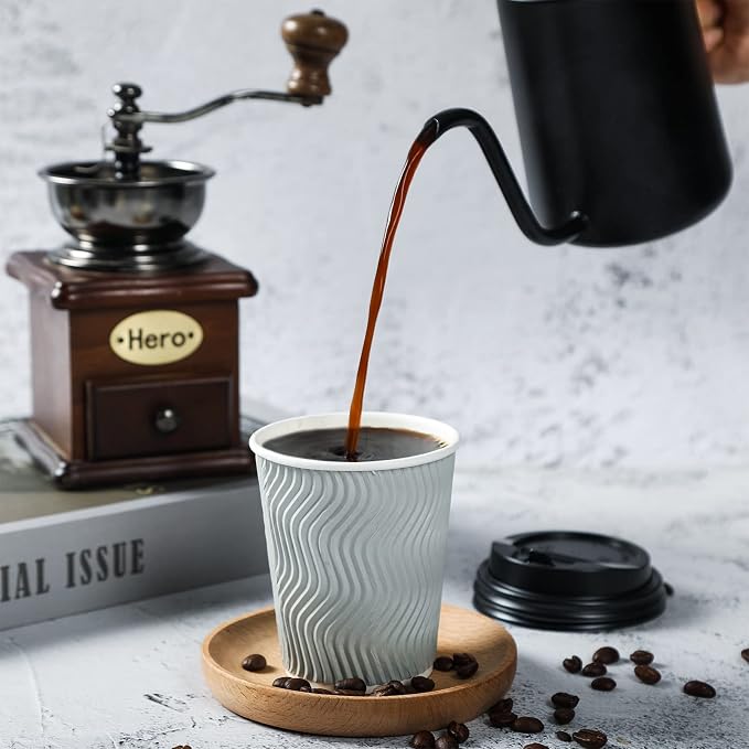 MUCHII 8 oz Paper Coffee Cups - Image 2