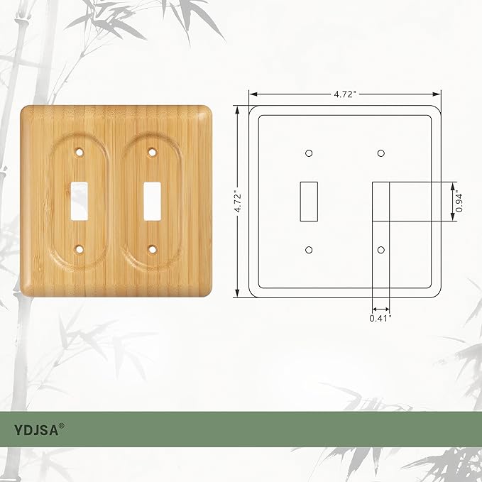Wood Double Toggle Light Switch Cover 2 Toggle Light Switch Cover Plate Covers Light Switch Cover Double