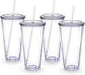 Zukro Clear Double Wall Plastic Tumbler by ZukroDrinkware