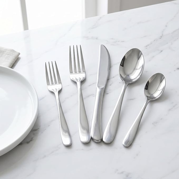 HaWare Silverware Set for 4, 20-Piece Stainless Steel Flatware, Heavy Duty | - Image 7