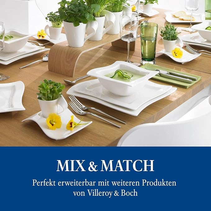 Villeroy & Boch NewWave Caffè Cappuccino Set, 3 Pieces, Premium Porcelain - Image 7