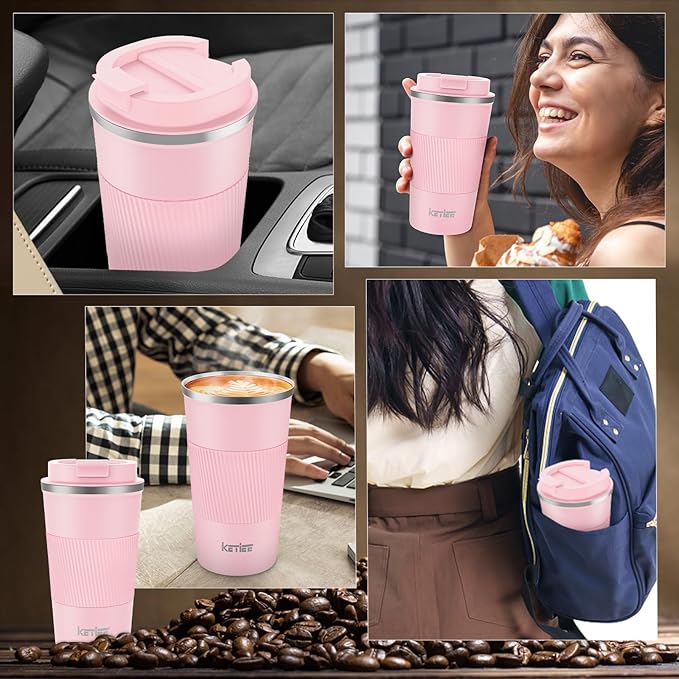 KETIEE 12oz Travel Mug, Insulated Coffee Cup - Image 6