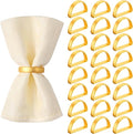Suream Napkin Rings Set of 24, Stainless Steel Napkin Holder Buckles, by Suream