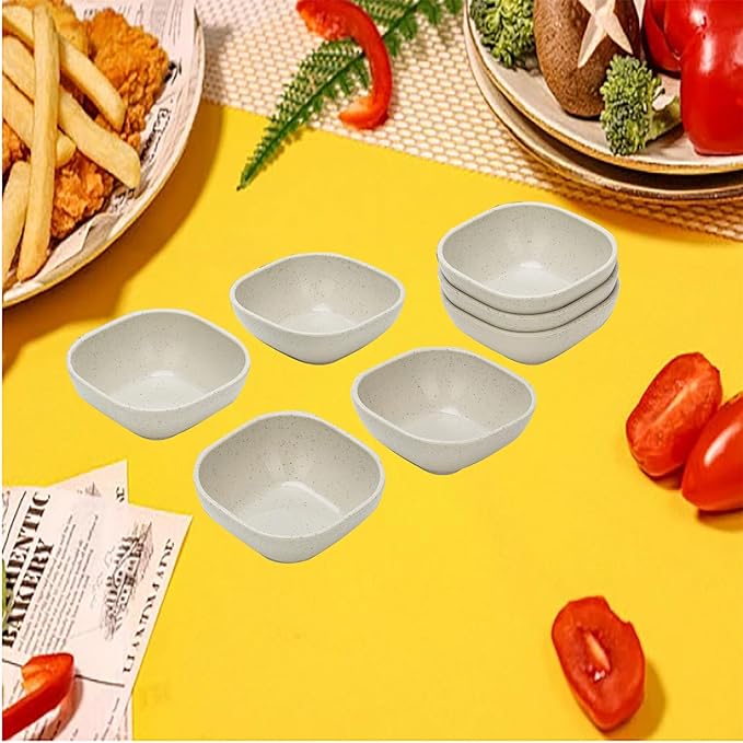 15 Pack Unbreakable Dipping Bowls, 4.5 OZ Soy Sauce Dishes,Wheat Straw Small Dessert Bowls,Small Prep Bowls，Dipping Sauce Cups, Dip Bowls for Side Dish, Snacks, BBQ，Ketchup